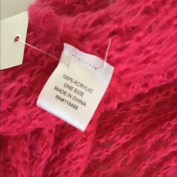 New Soft Ultraviolet Pink Knitted Infinity Scarf - Picture 3 of 3